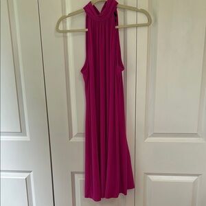 Elegant Pink Sleeveless swing Dress